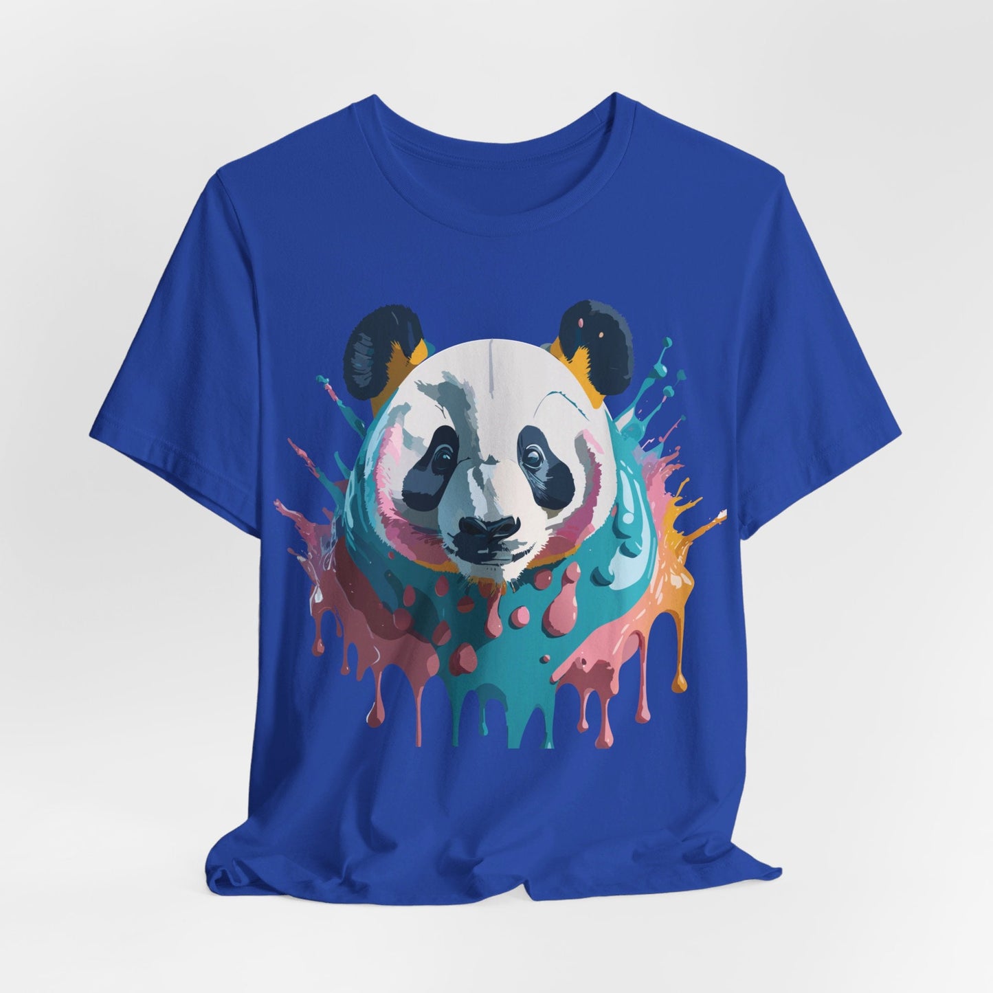 Panda Graphic Tee Unisex Short Sleeve Art Design By Adelpha Vintage Inspired Shirt