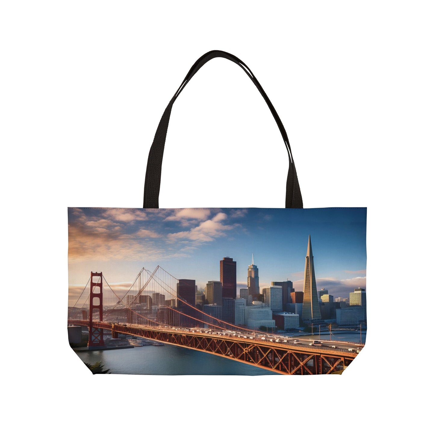 San Francisco Print Big Bag High-Quality 100% Spun Poly 24x13 Canvas Art Bag C-1