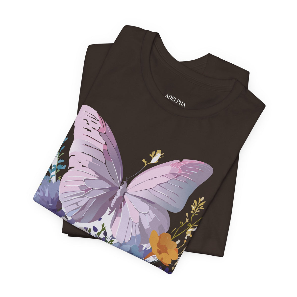 Butterfly Graphic Unisex Cotton Bella+Canvas Tee with Art Design n39