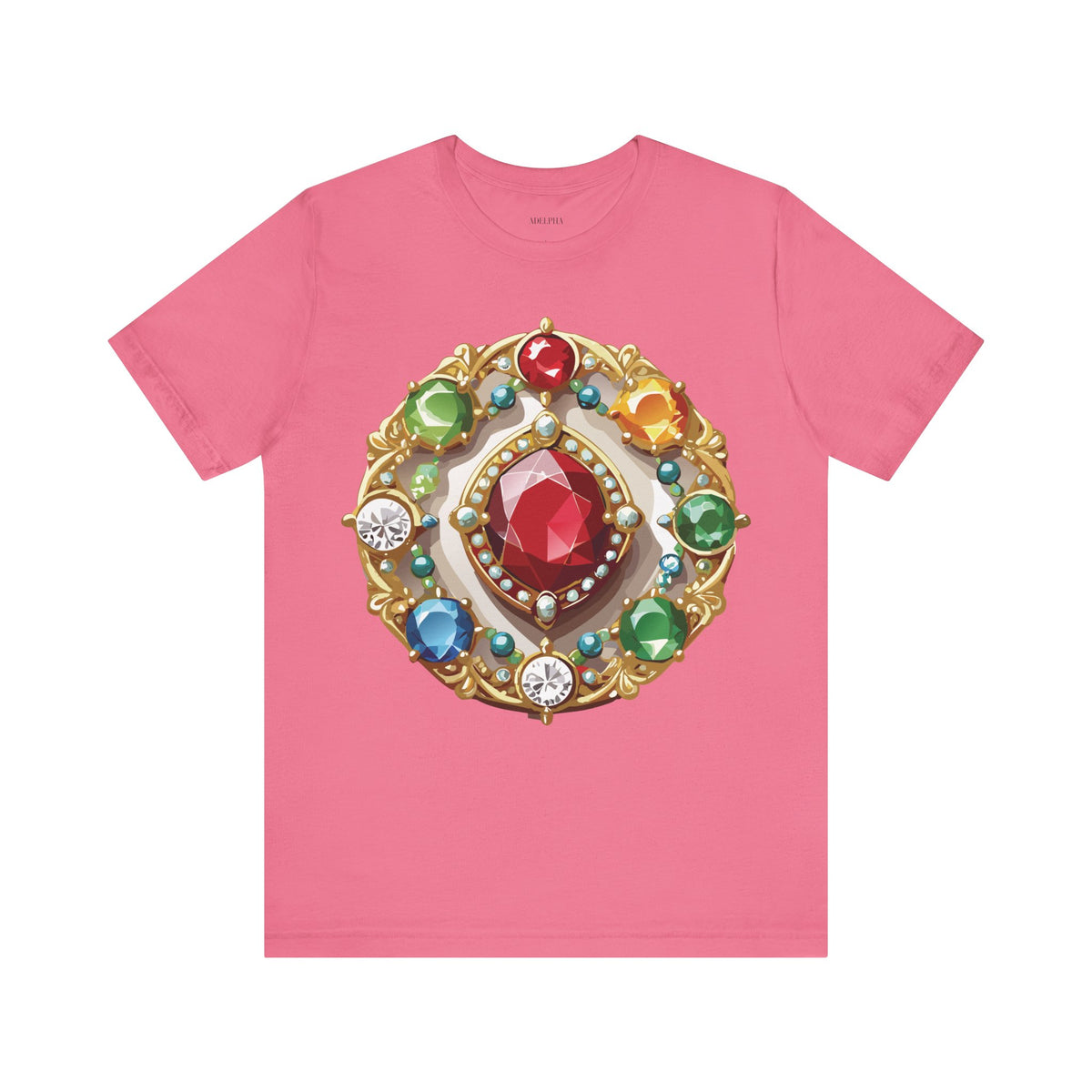 Jewelry Graphic Unisex Cotton Bella+Canvas Tee with Art Design n127