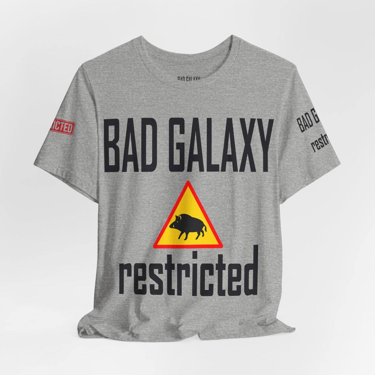 Art Red Stamp Graphic Unisex Cotton Bella+Canvas Tee with Art Design b95