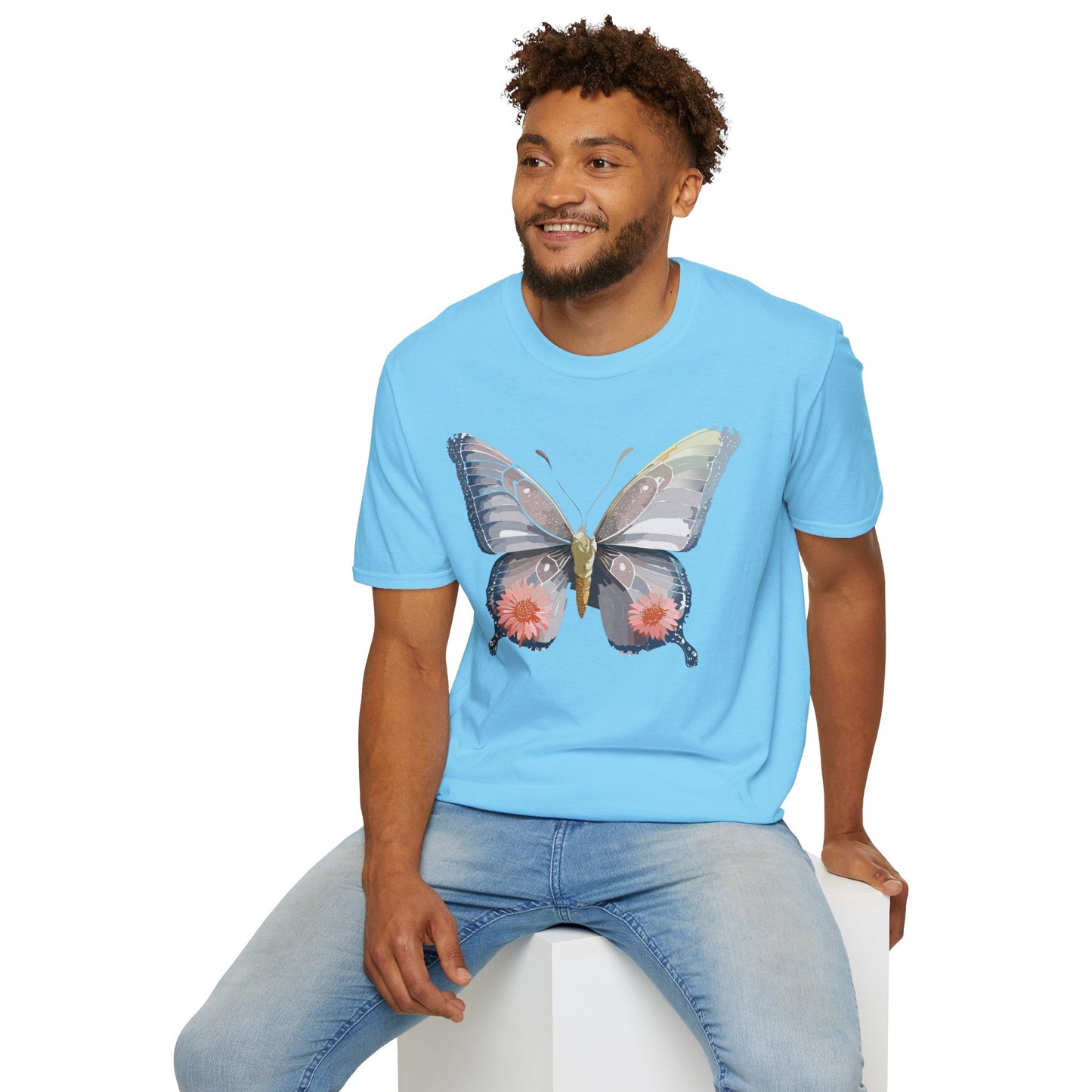 Butterfly Shirt Unisex T Shirt 100 Percent Ring Spun Cotton Softstyle Tee Monarch