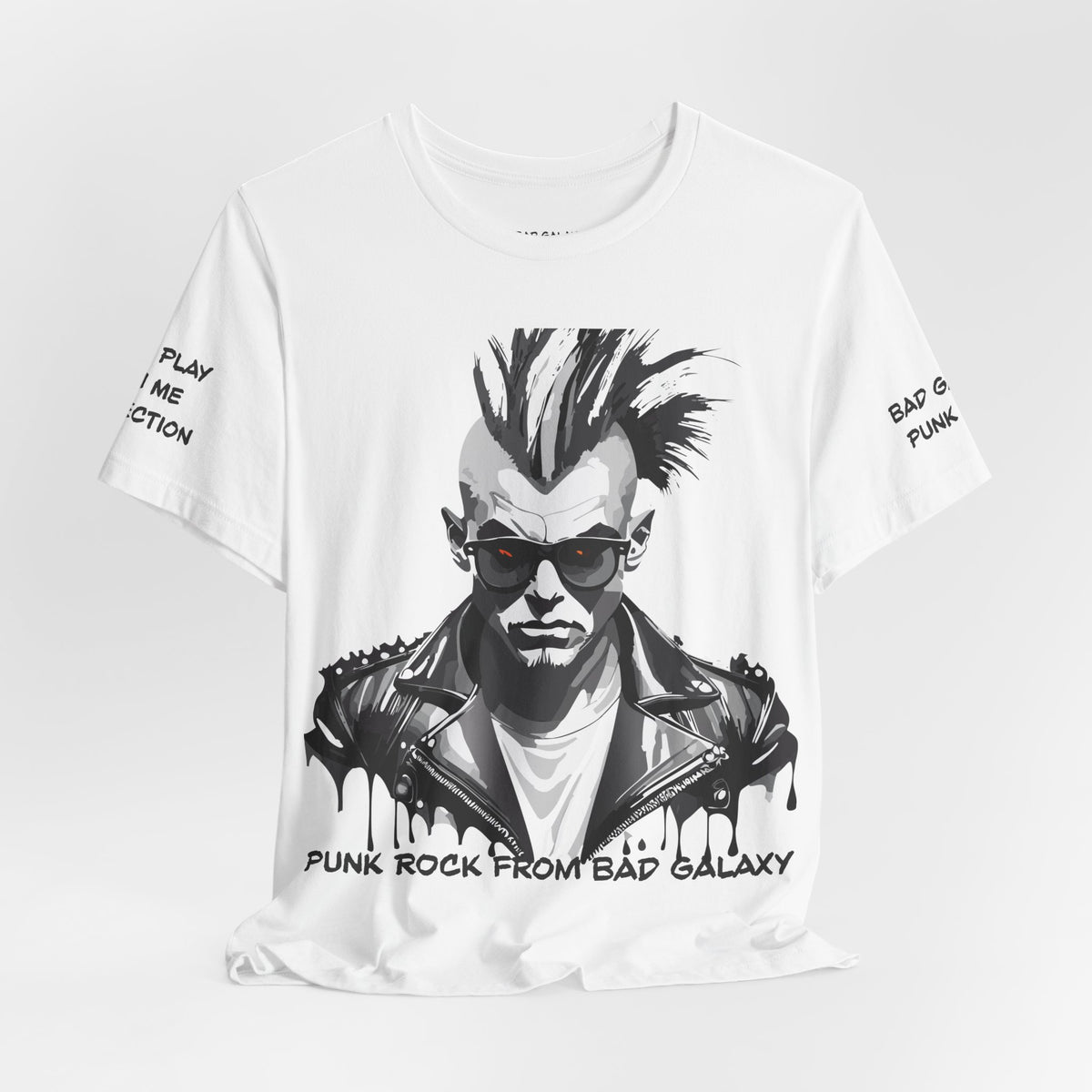Punk Rock Graphic Unisex Cotton Bella+Canvas Tee with Art Design b31