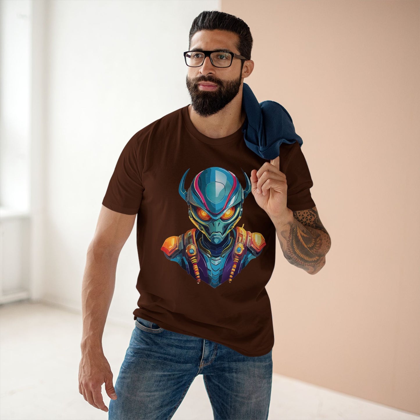 Aliens Graphic Unisex 100 Cotton Staple Tee 2