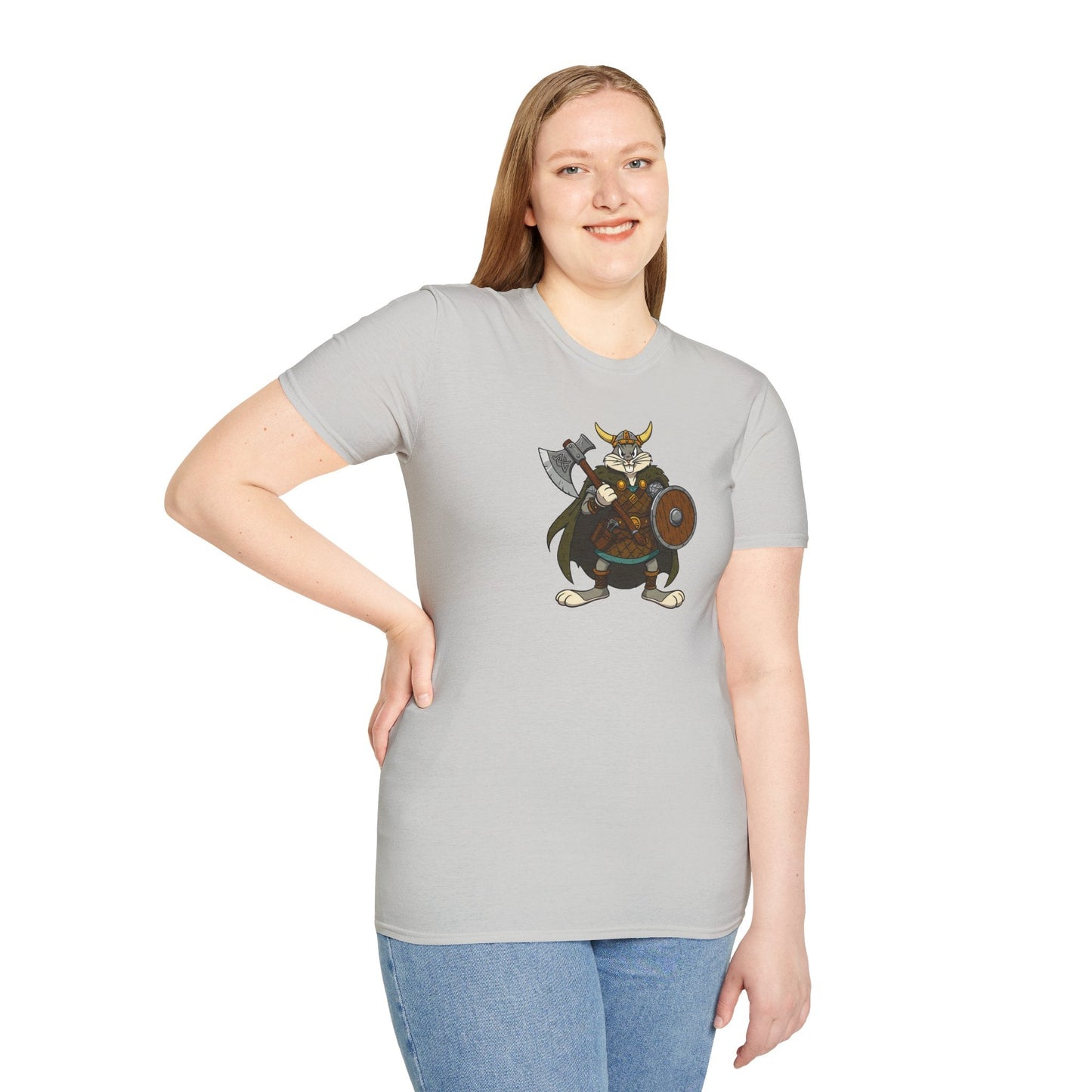 Bugs Bunny T Shirt Cartoon Design Unisex Graphic Tee Gildan Softstyle 64000 Animation Artwork
