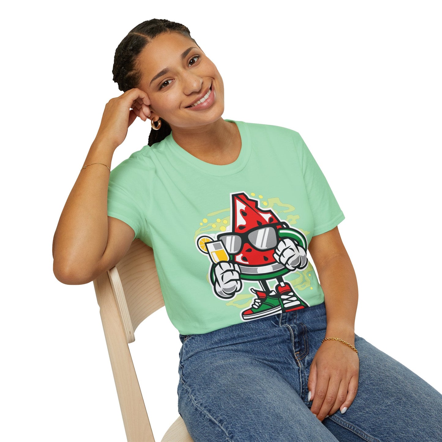 Cartoon T Shirt Animation T Shirt Funny Tee Shirt Unisex Gildan Softstyle 64000 Artwork