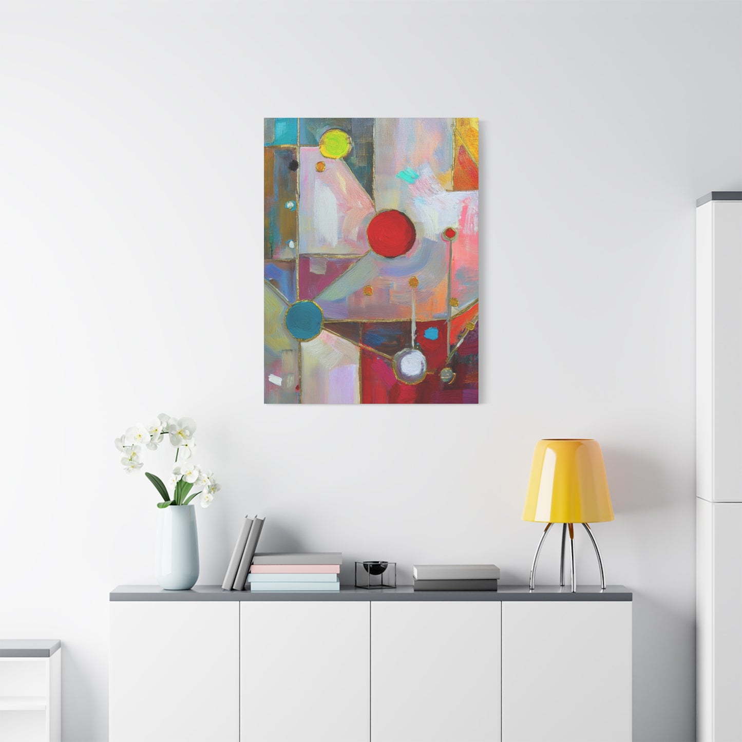 Abstract Oil Painting Print Canvas 20x24,20x30,24x30 24x32,24x36,30x40 32x48,36x48,40x60 Pine-Wood Inner Frame ABS-175
