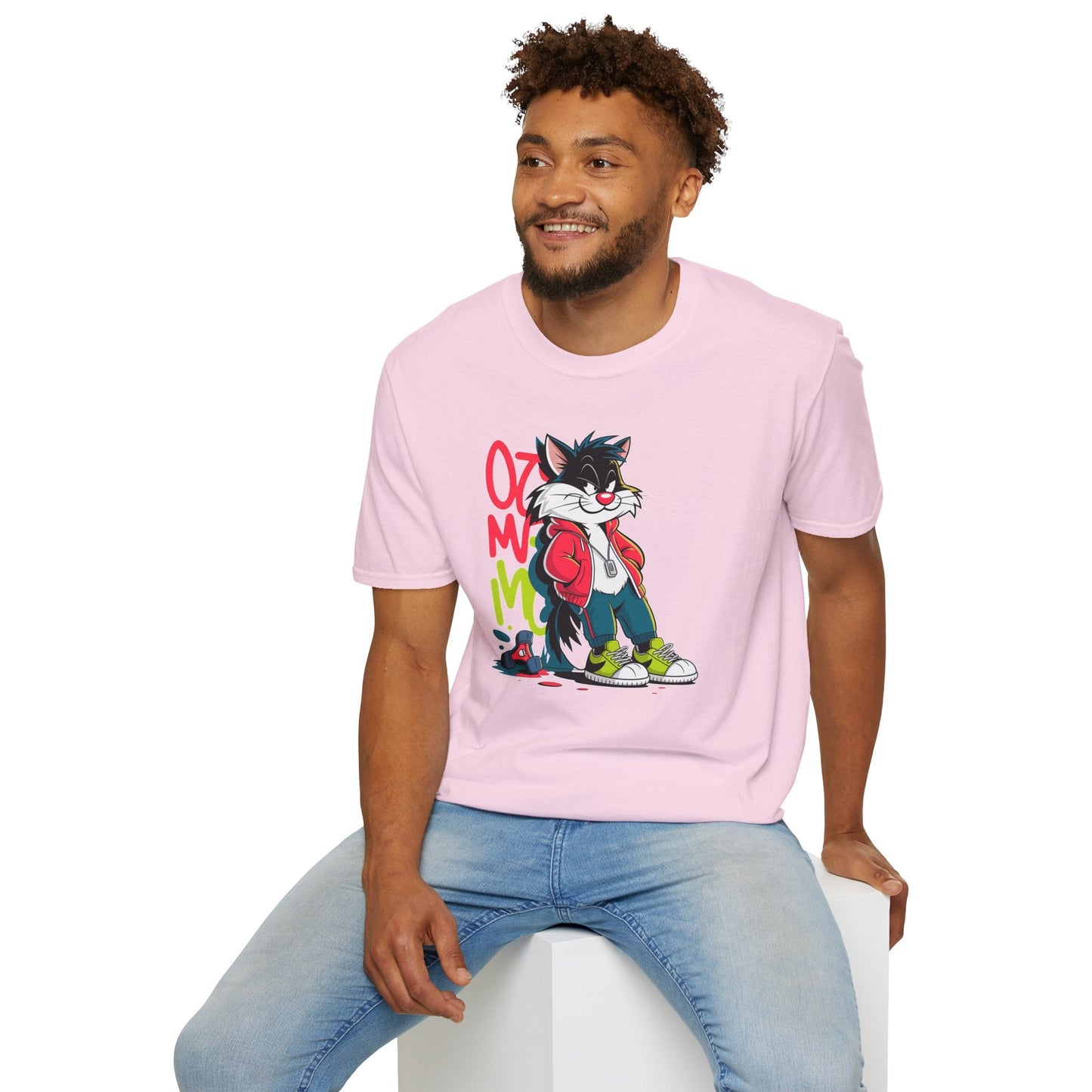 Cartoon T Shirt With Animals And Animation Tee For Unisex Softstyle Gildan 64000