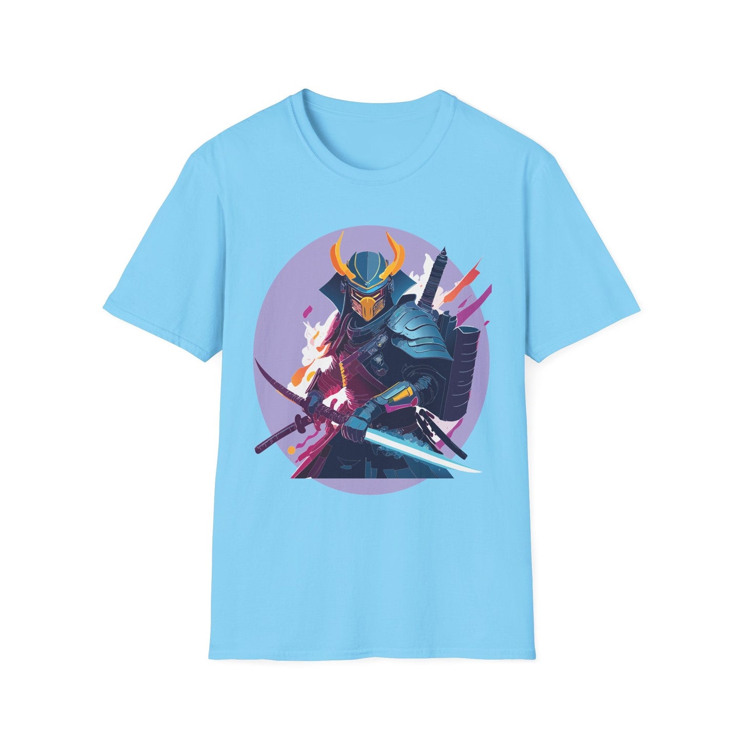 Samurai Shirt Unisex Softstyle Tee 100 Percent Ring Spun Cotton Comfortable Everyday Wear