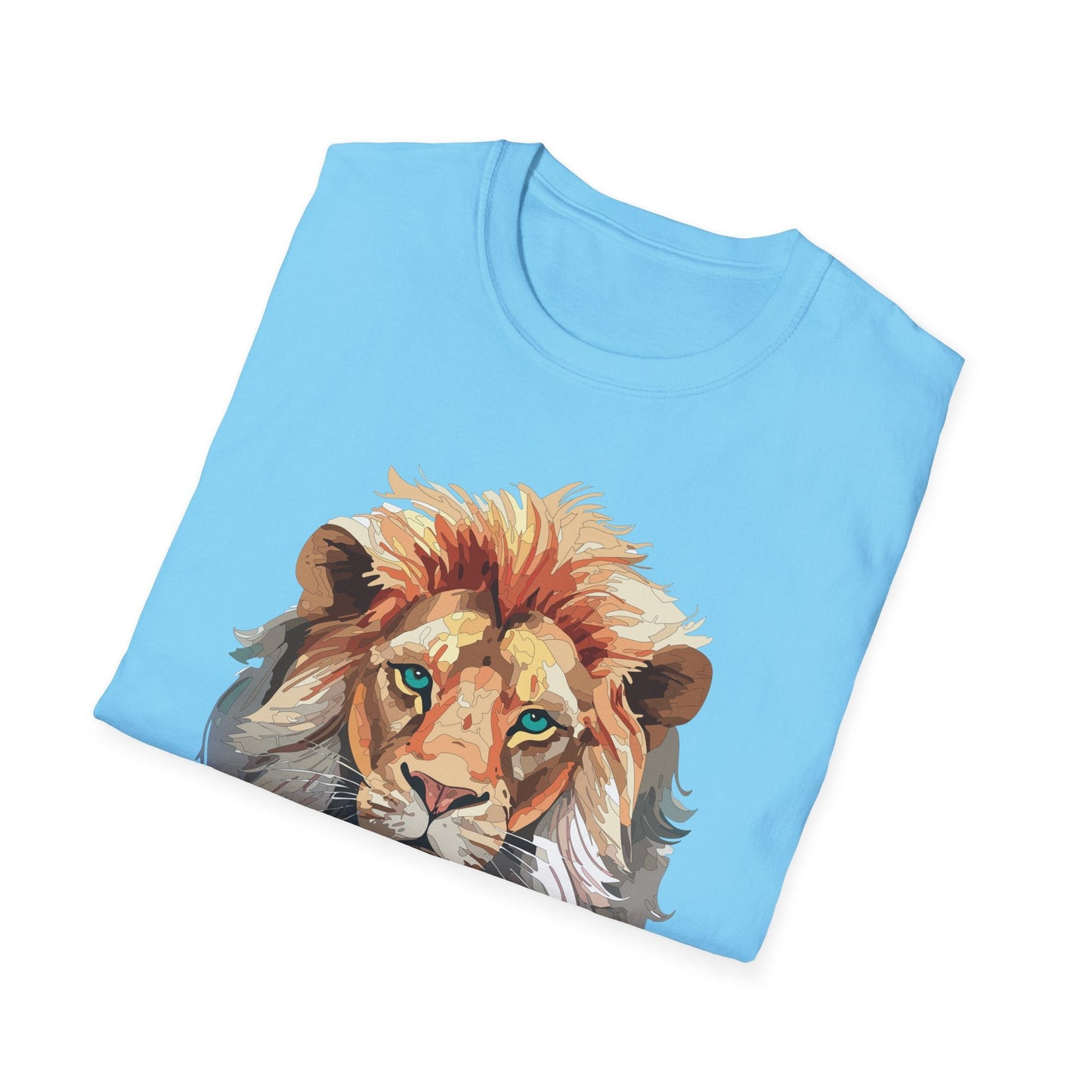 Lion Shirt Unisex Animal Tee Gildan Softstyle 64000 Cotton Tee