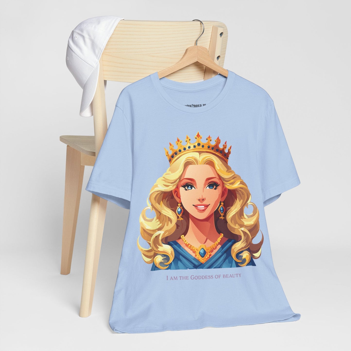 Goddess Shirt Graphic Tee Unisex Cotton Short Sleeve With Original Retro2Nova Art