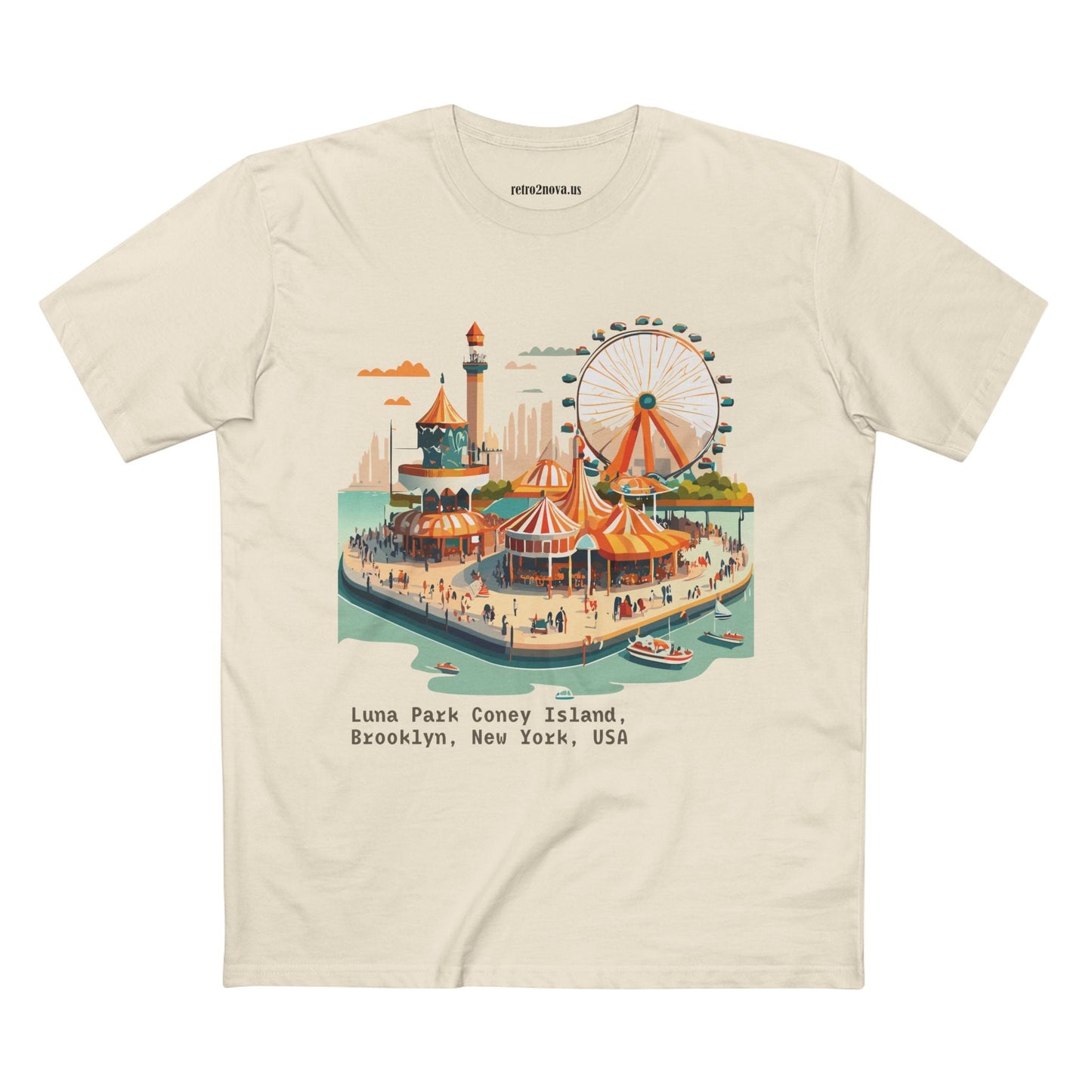 Travel Shirt Tourist Shirt Brooklyn Shirt Unisex Premium Cotton Tee By Retro2Nova TT16