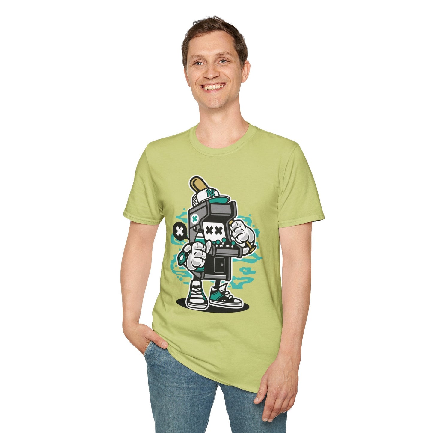 Unisex Gildan Softstyle Cartoon T Shirt Animation Design Funny Tee Ring Spun Cotton