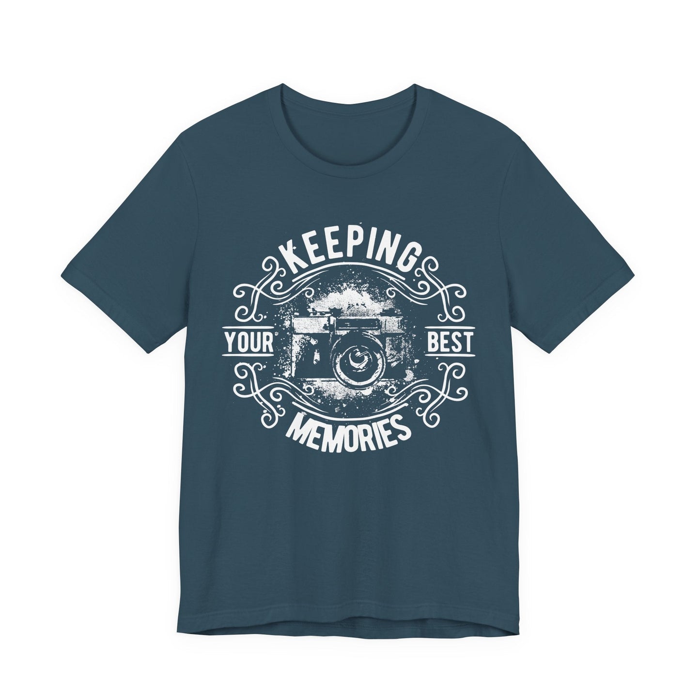 Keeping Your Best Memories T-Shirt Vintage Camera Graphic T-Shirt A-5