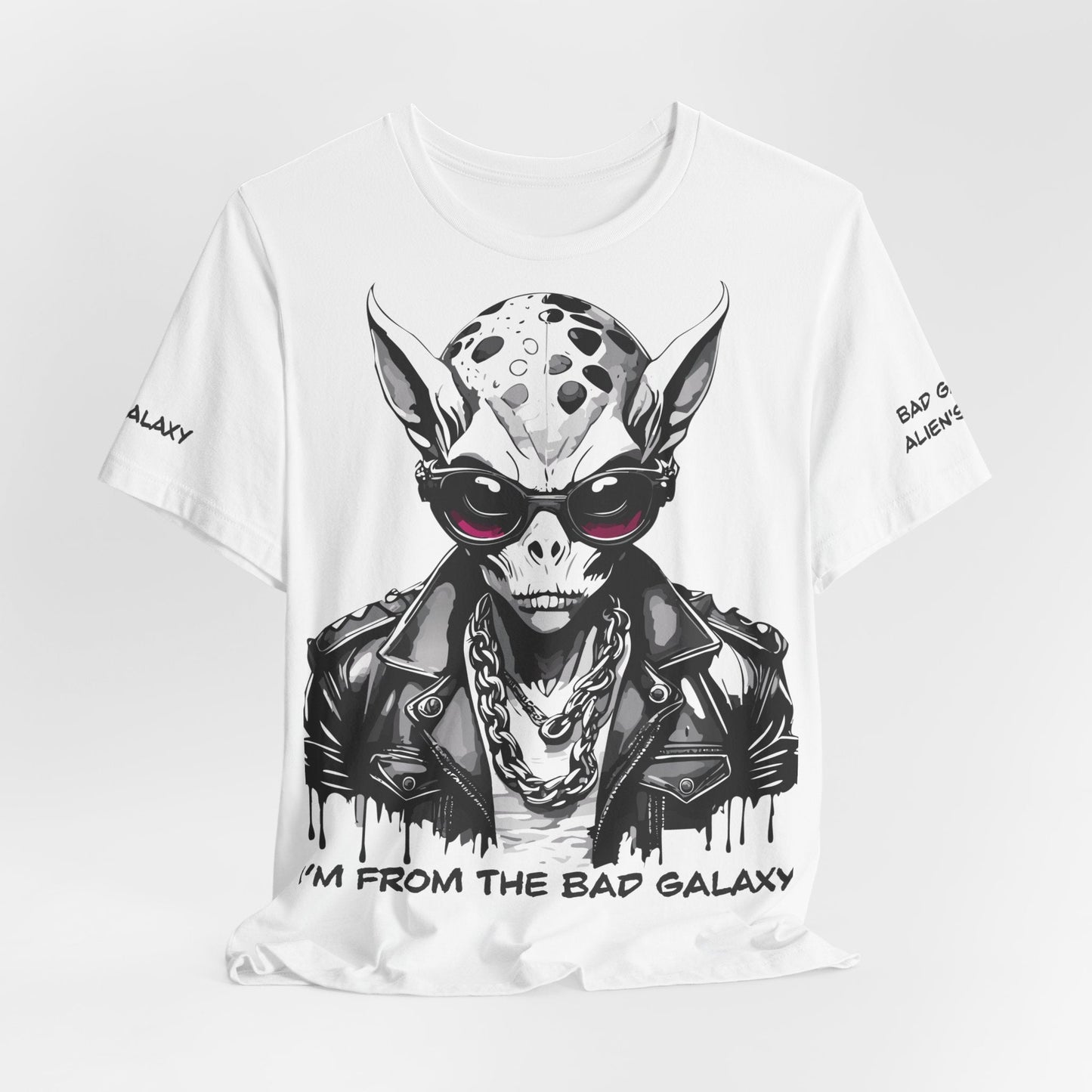 Alien Tee Shirt From Bad Galaxy 100 Cotton Made To Order With Eco Friendly Inks USA