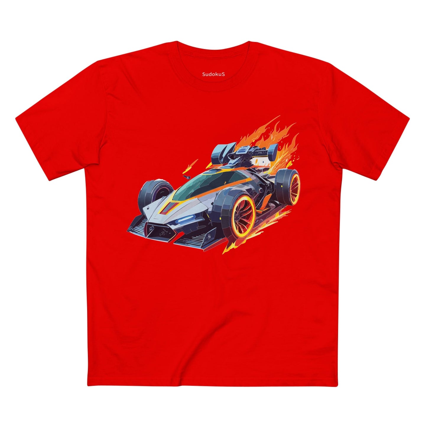 Car Graphic Unisex 100 Cotton Staple Tee 18