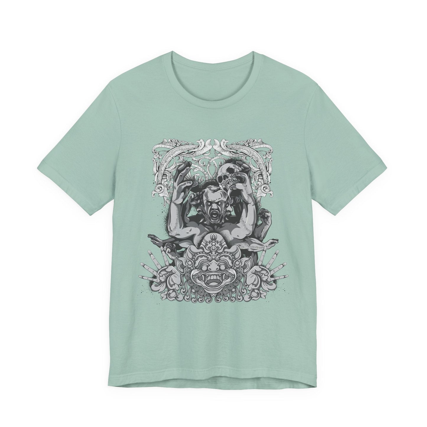 Mask Artwork Illustration Graphic Unisex Cotton T-Shirt r17