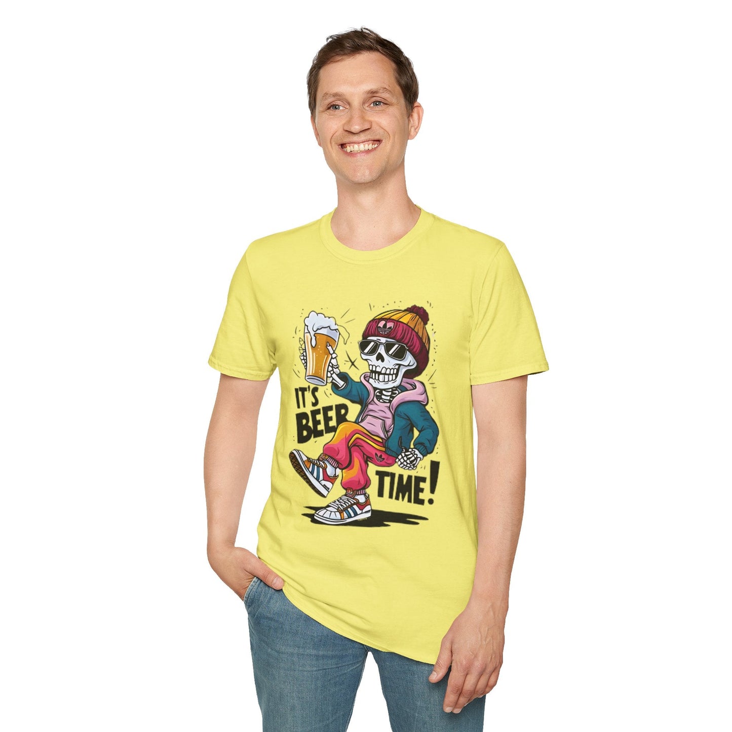 Gildan Softstyle 64000 Skull T Shirt Unisex Skeleton Graphic Tee Premium Comfort