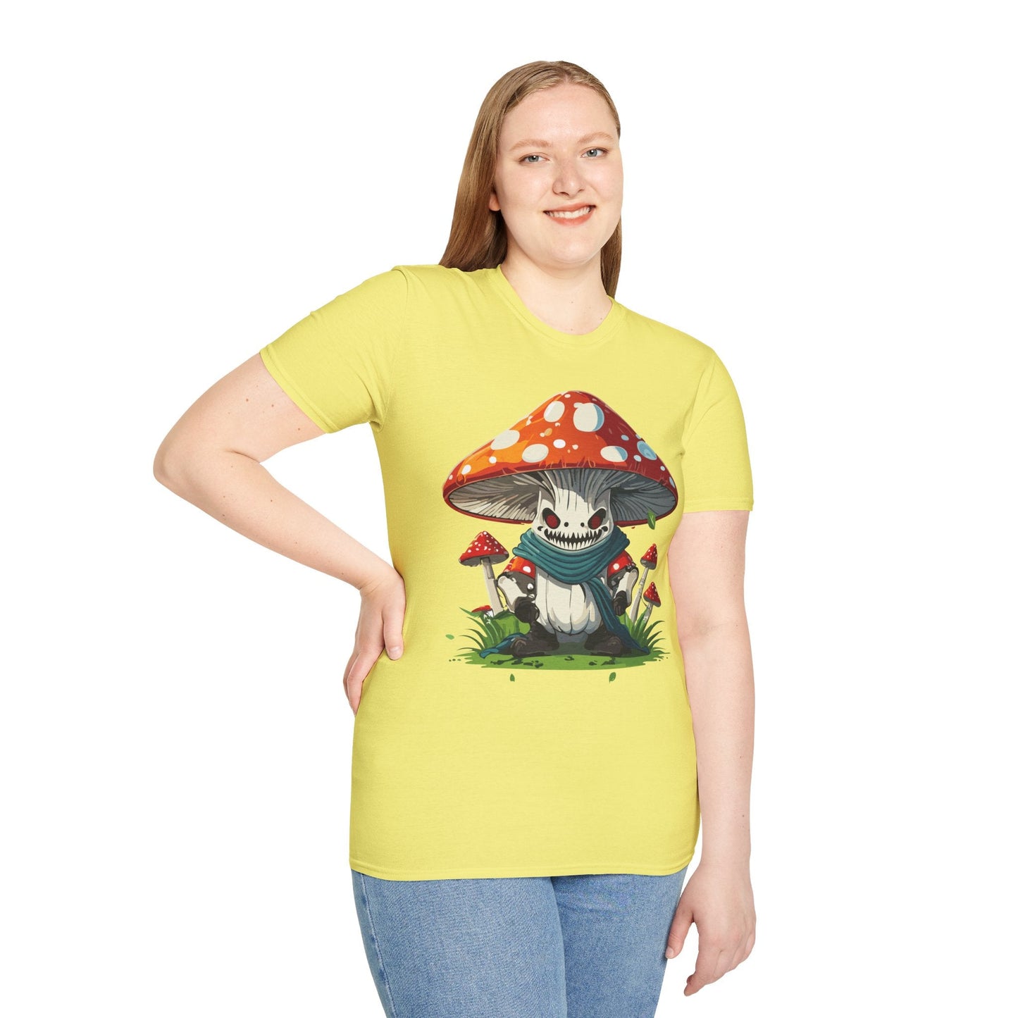 Unisex Mashroom T Shirt Funny Fungus Inspired Design Gildan Softstyle 64000 Tee Shirt
