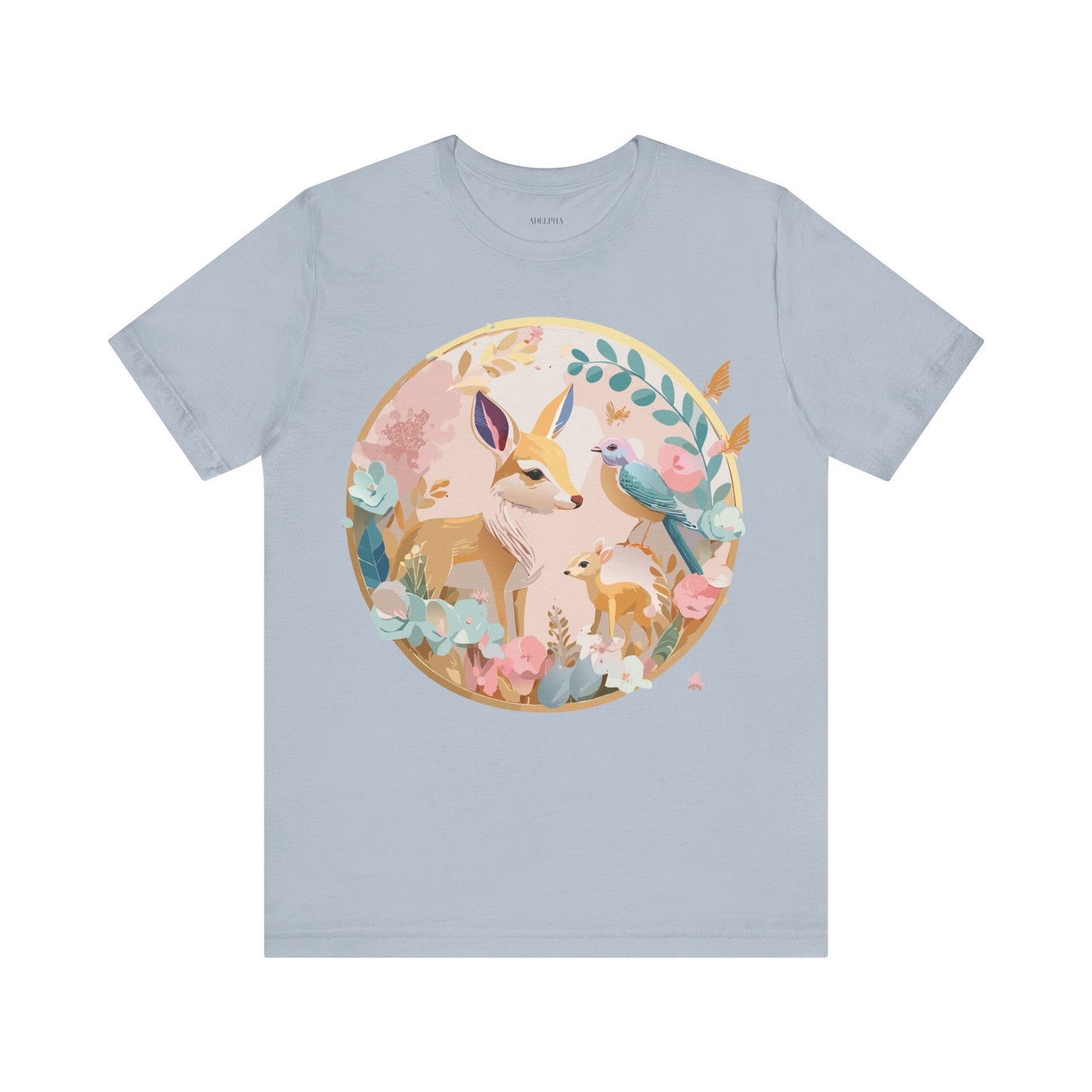 Adelpha Medallion Graphic T Shirt Unisex Short Sleeve Vintage Inspired Art Design Tee