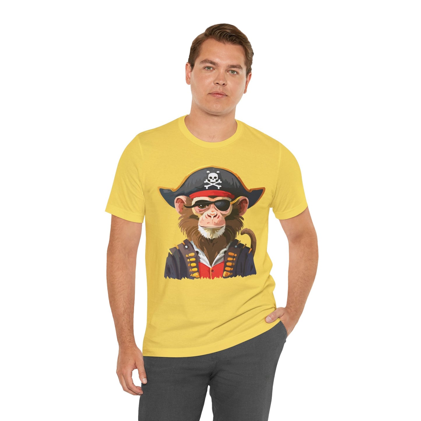 Unisex Animal Design Tee Shirt With Wild Animals Art Print Gildan Softstyle 64000