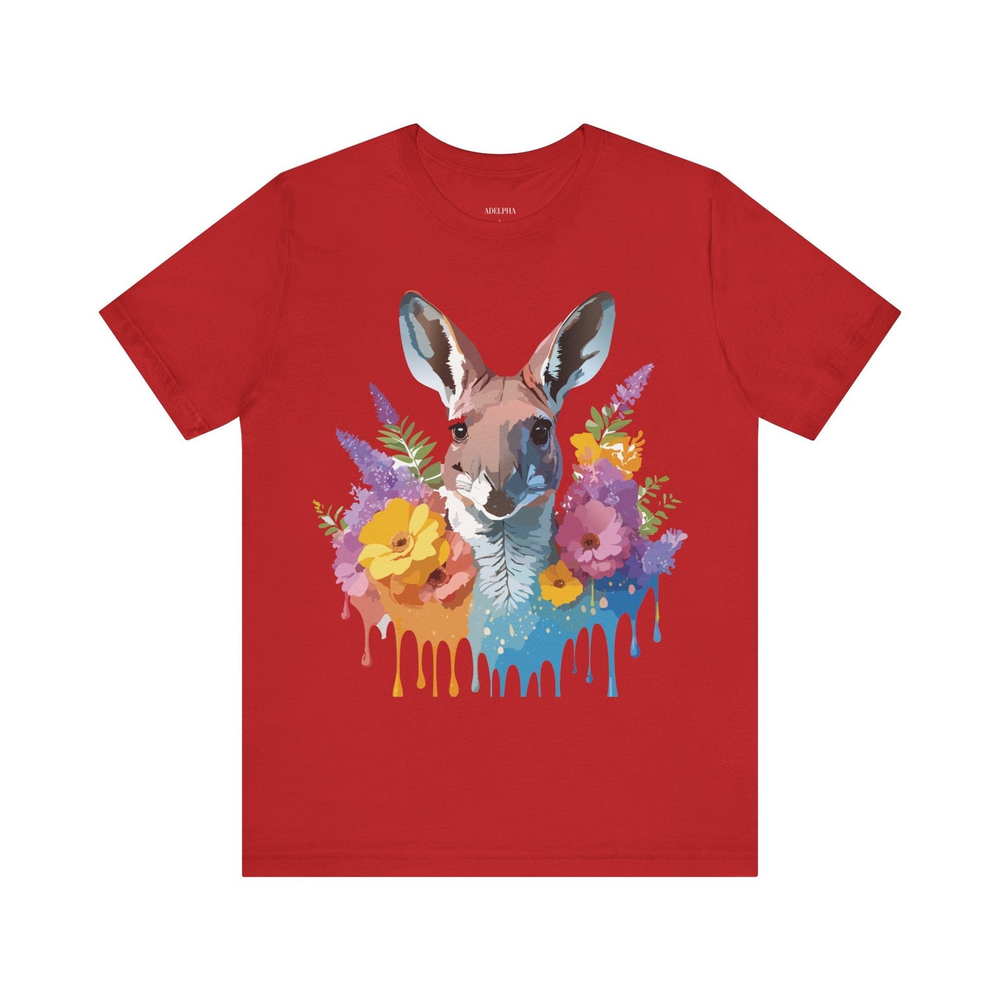 Kangaroo Graphic Tee Unisex Jersey Short Sleeve Adelpha Vintage Inspired Artwork Casual Wear