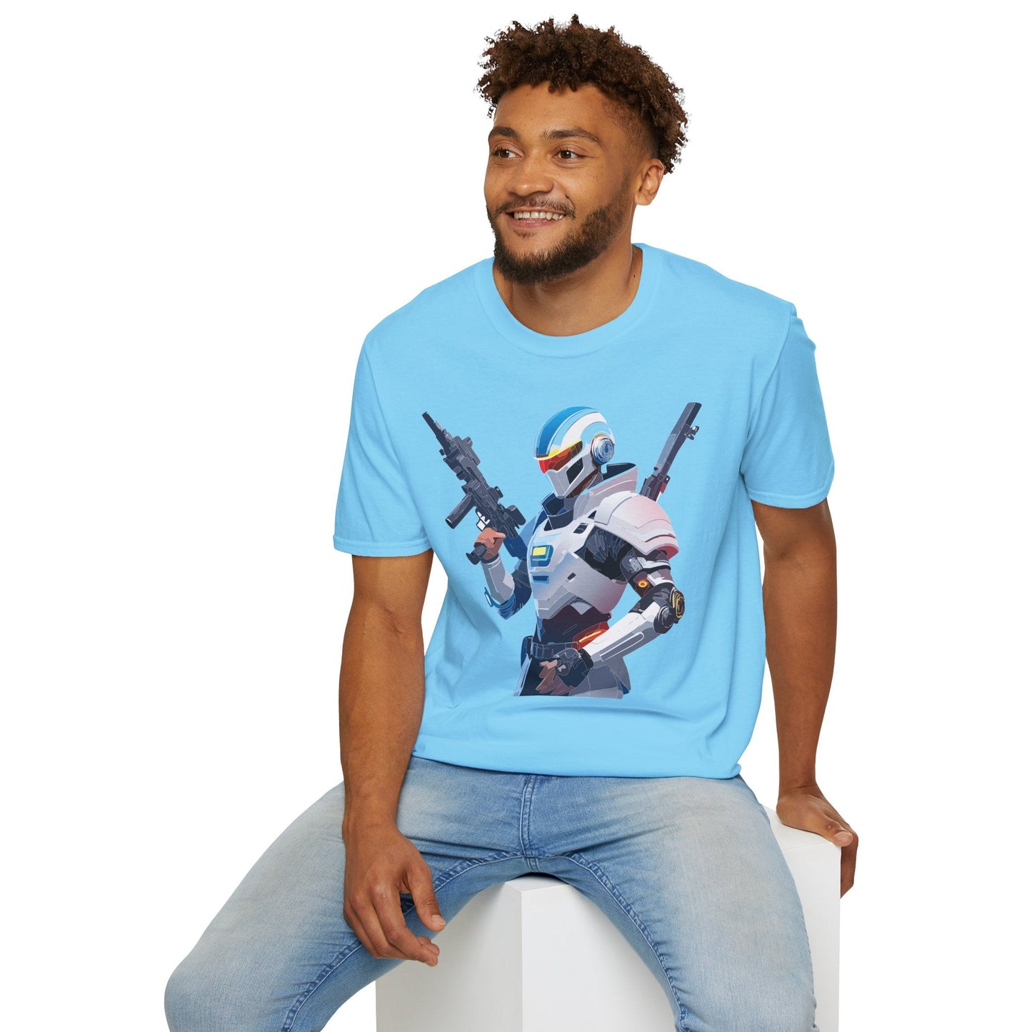 Robocop T Shirt Unisex Gildan Softstyle 64000 100 Percent Ring Spun Cotton Tee Premium