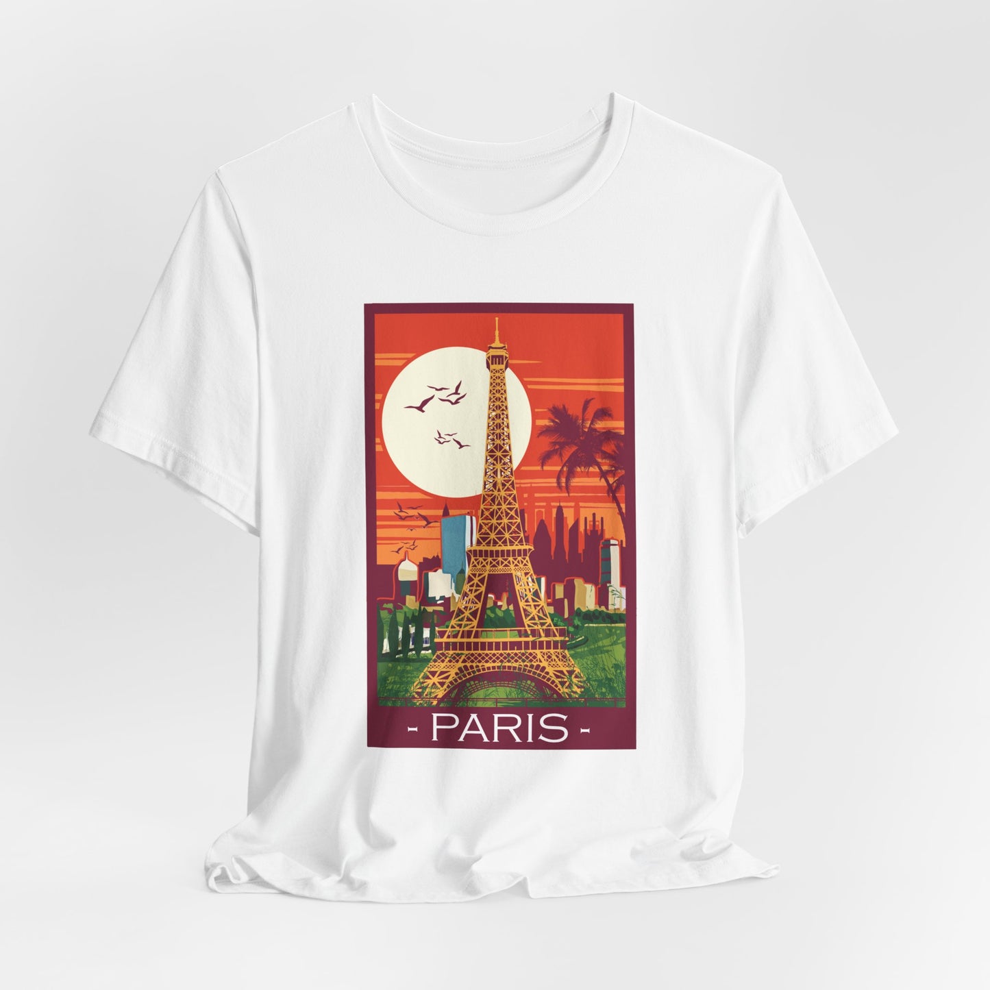 Retro Poster Paris Graphic Design Tee, Paris Shirt, Vintage Tees, Art Design T-Shirt, Graphic Tee, Retro Art Shirts