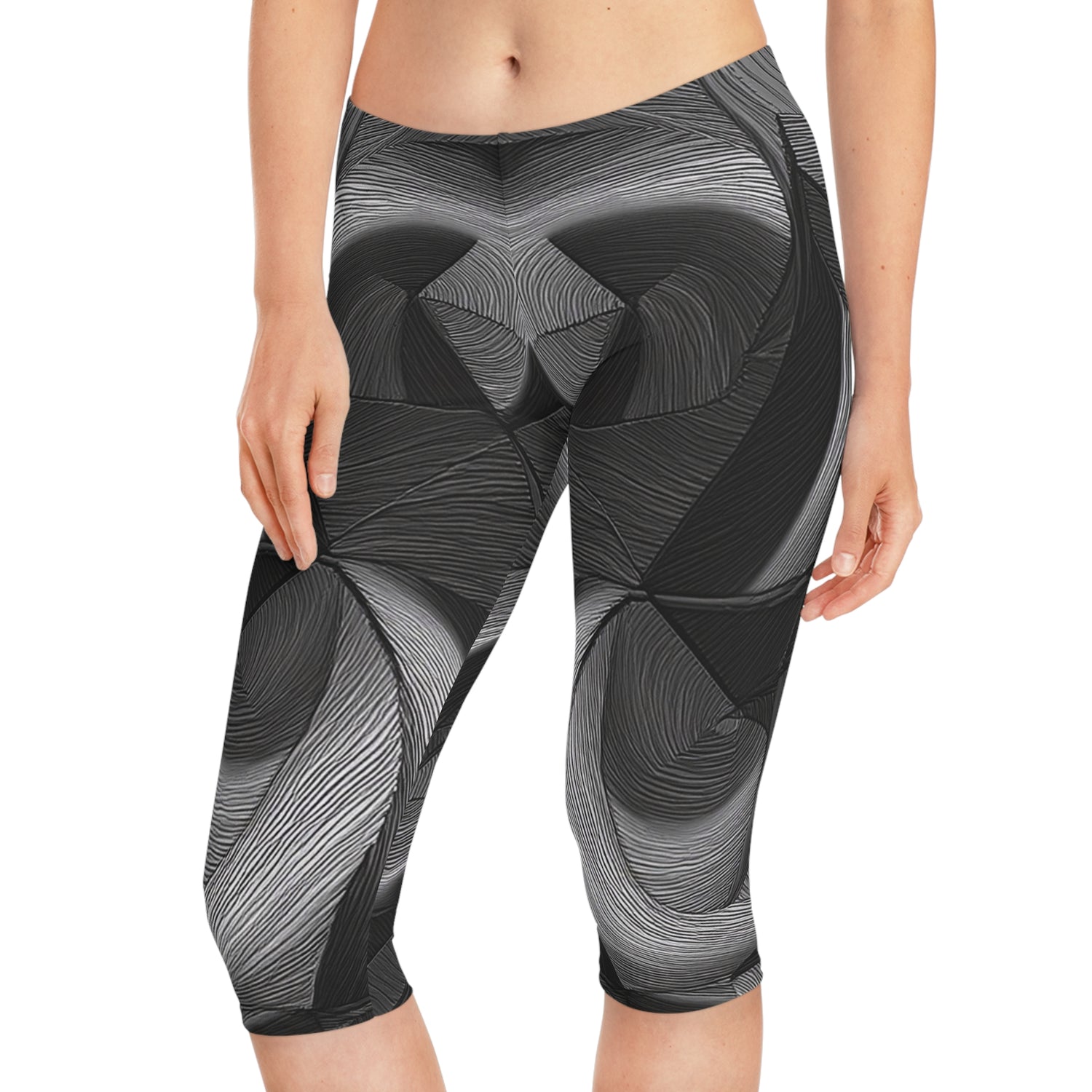 Abstract Capri Leggings - PPU BEST