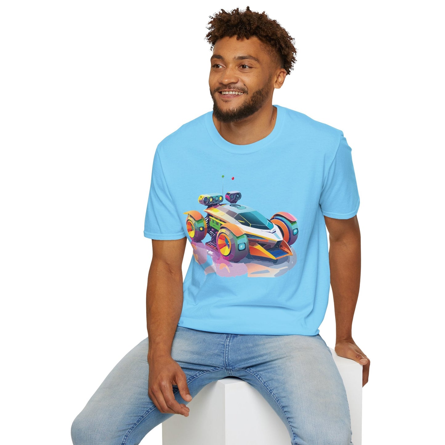 Car T Shirt Unisex Softstyle Tee With Cars Art Design Hot Wheels Edition Premium Cotton