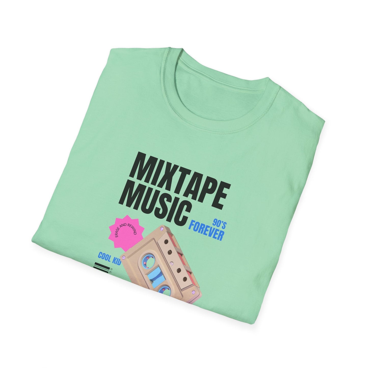 Mixtape Music Vintage Cassette T-Shirt Unisex Cotton Retro Audio Graphic Tee