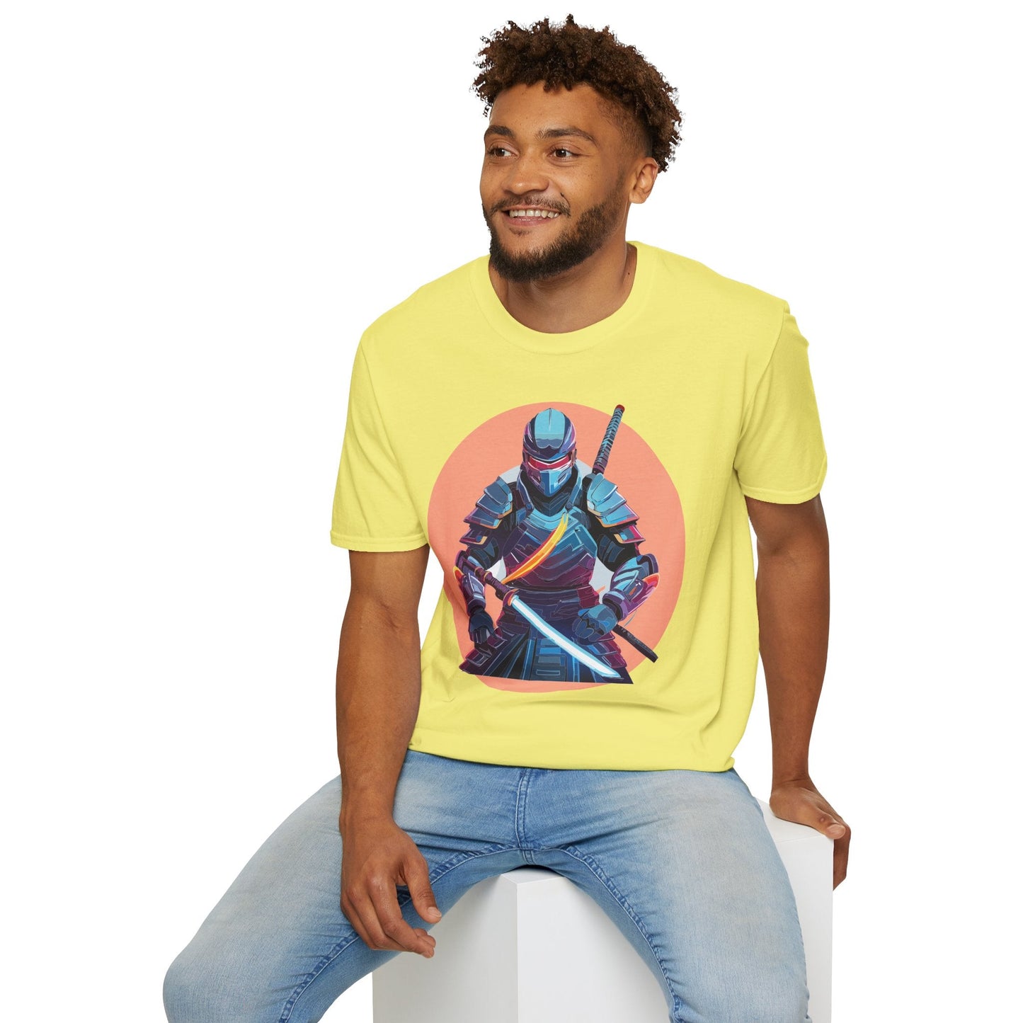 Samurai Shirt Unisex T Shirt 100 Percent Ring Spun Cotton Softstyle Tee Gildan 64000