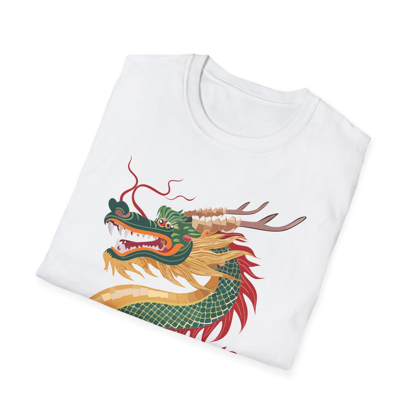 Dragon Graphic Unisex Cotton Softstyle Art Design Tee With Animals 9