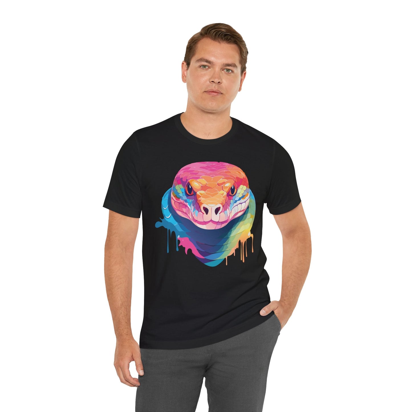 Unisex Animal Shirt With Art Design Wild Animals Graphic Print Casual Short Sleeve Tee