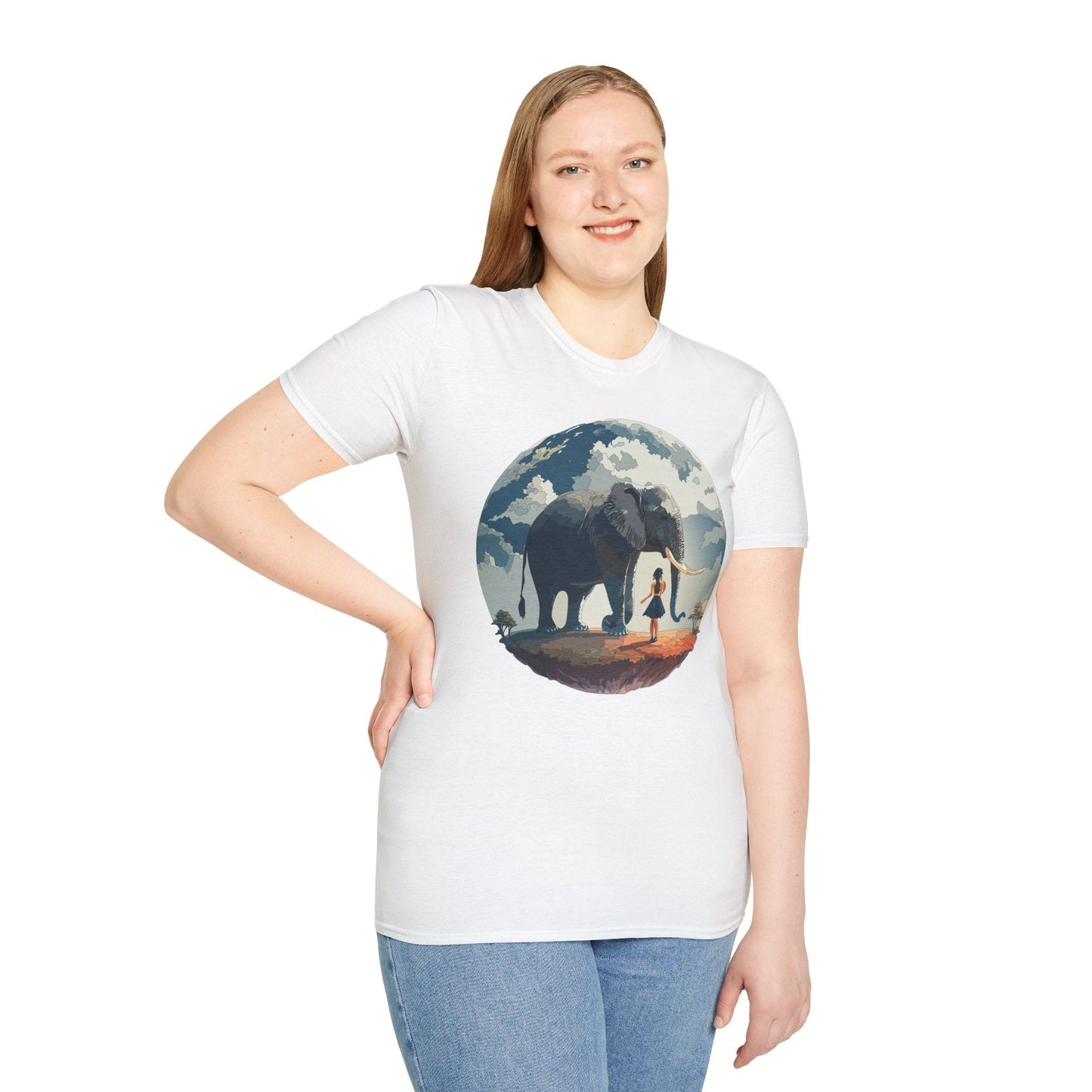 Womens Graphic T Shirt Art Design Tee Softstyle Gildan 64000 100 Percent Ring Spun Cotton