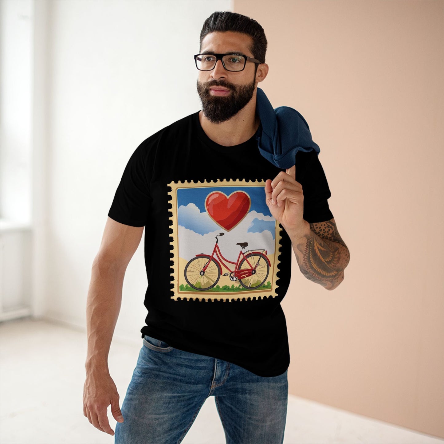 Stamp Shirt Postage Stamp Shirt Unisex Premium Cotton Tee With Original Art Design Retro2Nova