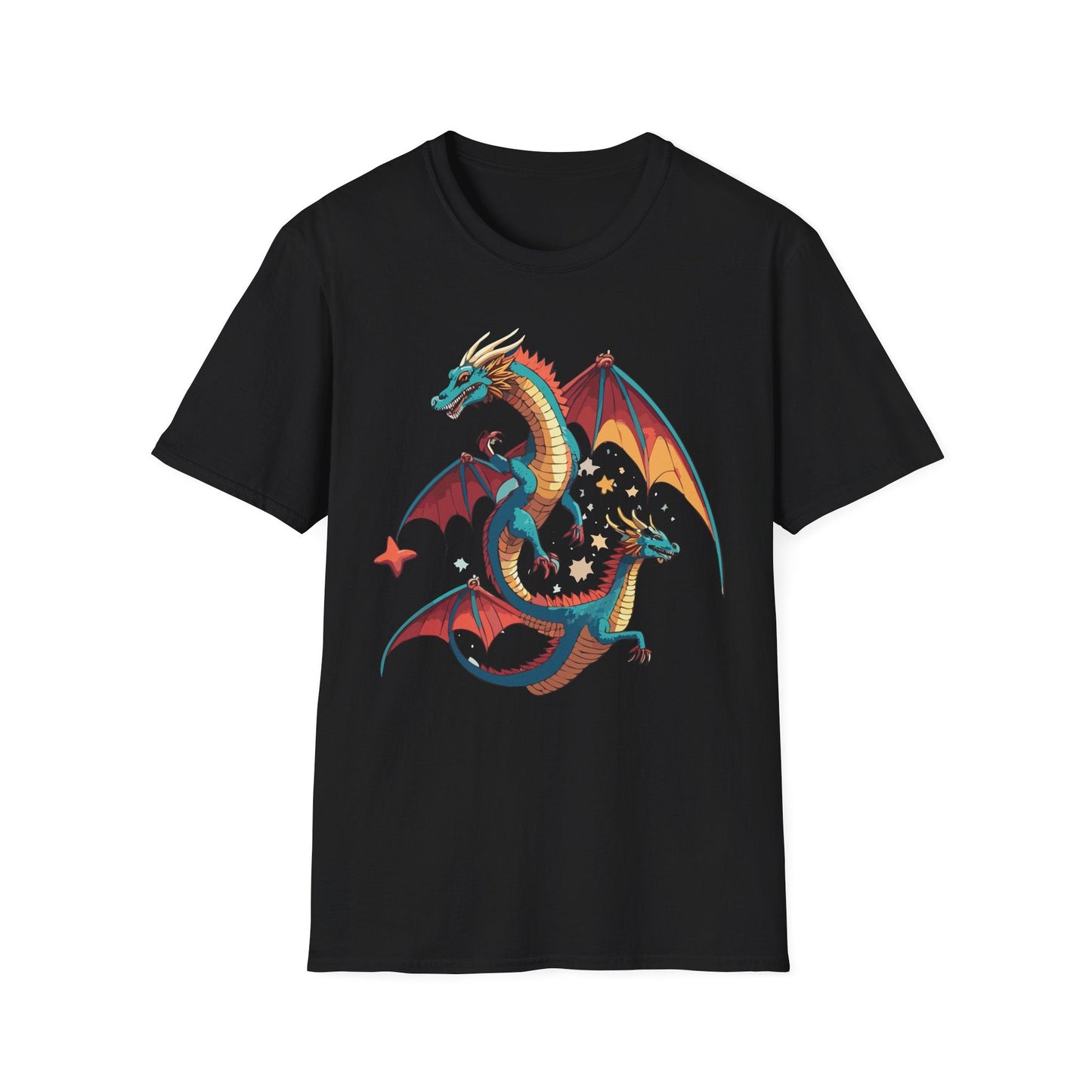 Dragon Graphic Unisex 100 Cotton Tee with Animal Artwork Design 14