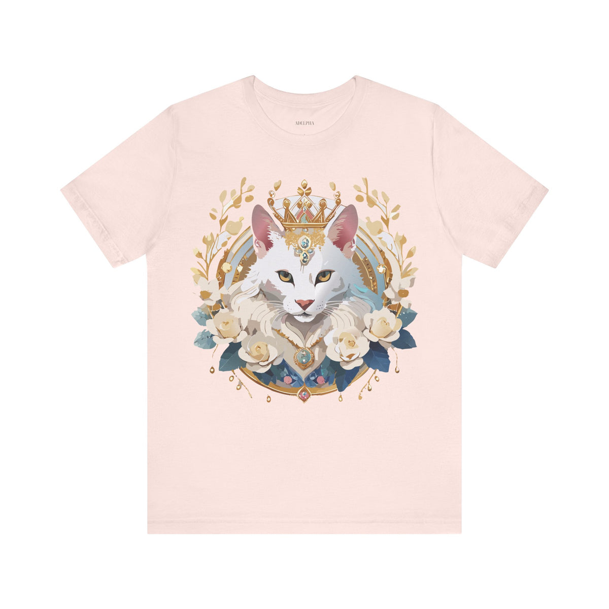 Medallion Graphic Unisex Cotton Bella+Canvas Tee with Floral Art Design m55