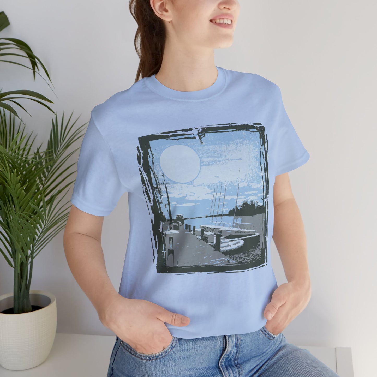 Yacht Club Retro Poster Graphic Design Tee, Yacht Club Shirt, Vintage Tees, Art Design T-Shirt, Graphic Tee, Retro Art Shirts