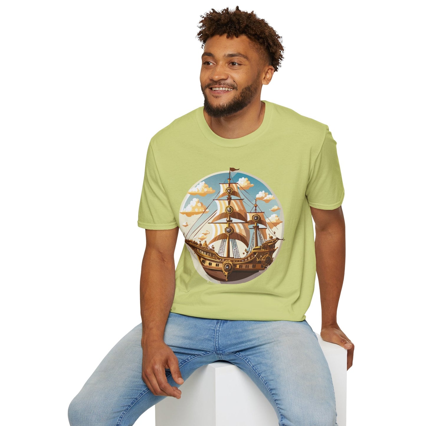 Ship T Shirt Frigate T Shirt Vessel Tee Gildan Softstyle 64000 Unisex Cotton Comfort