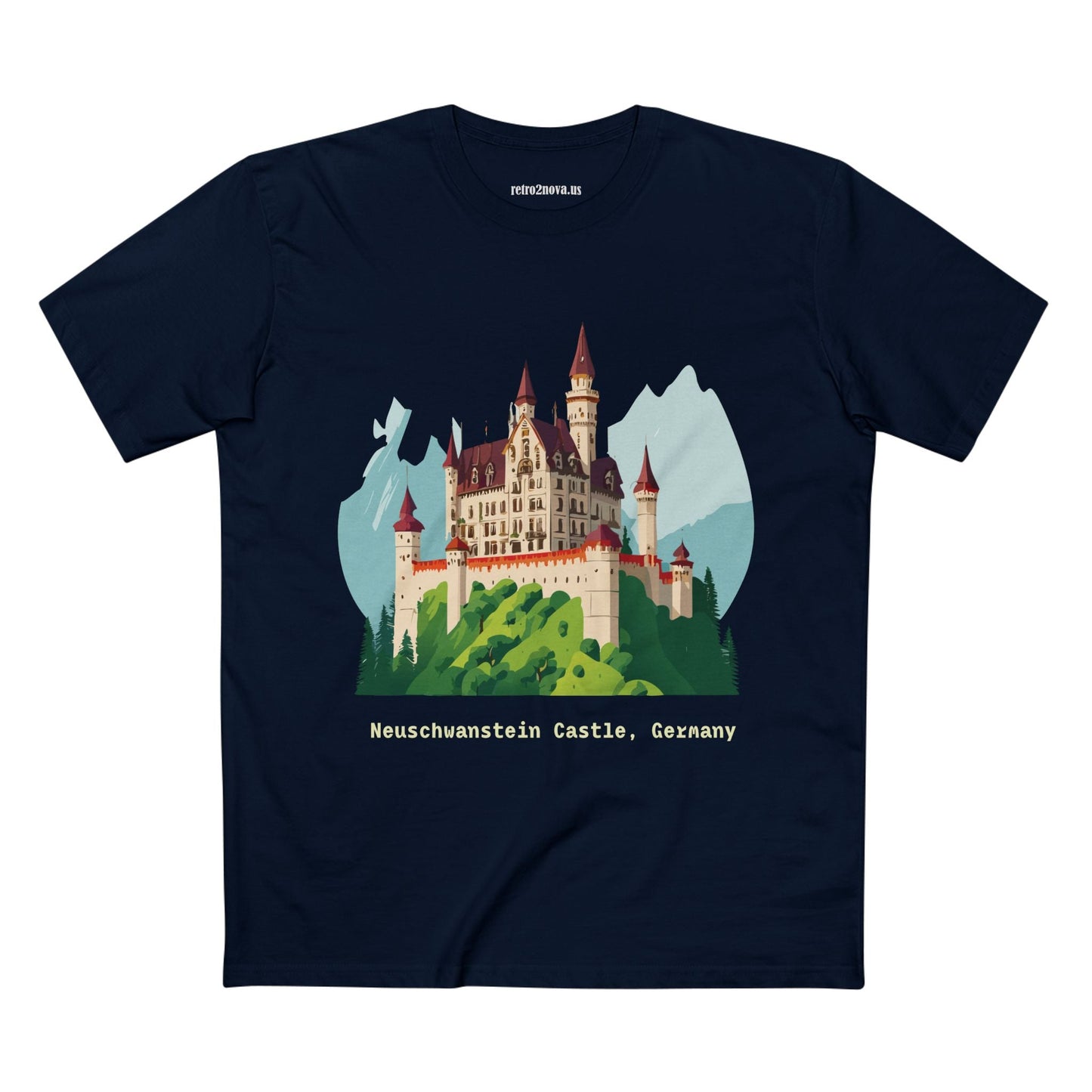 Germany Travel Shirt Unisex Premium Cotton Tee With Original Retro2Nova Art Design Daily Comfort