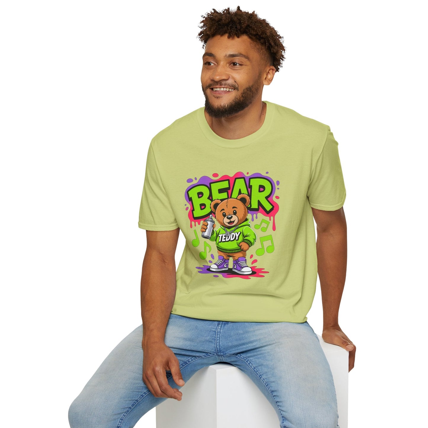 Funny Animal Cartoon T Shirt Unisex Softstyle Graphic Tee Gildan 64000 Animation Tee