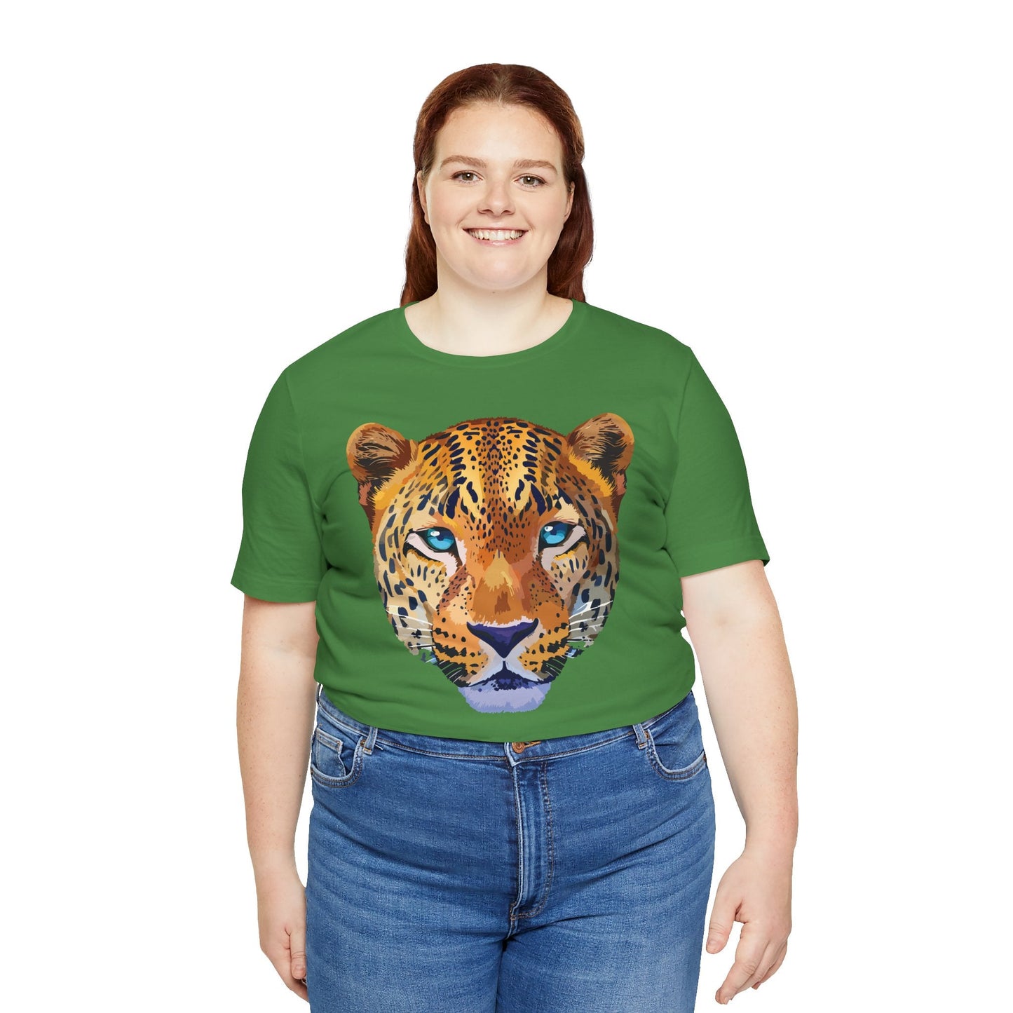 Unisex Animal Print Tee Shirt With Art Design Wild Animals Graphic Tee For Everyday Wear