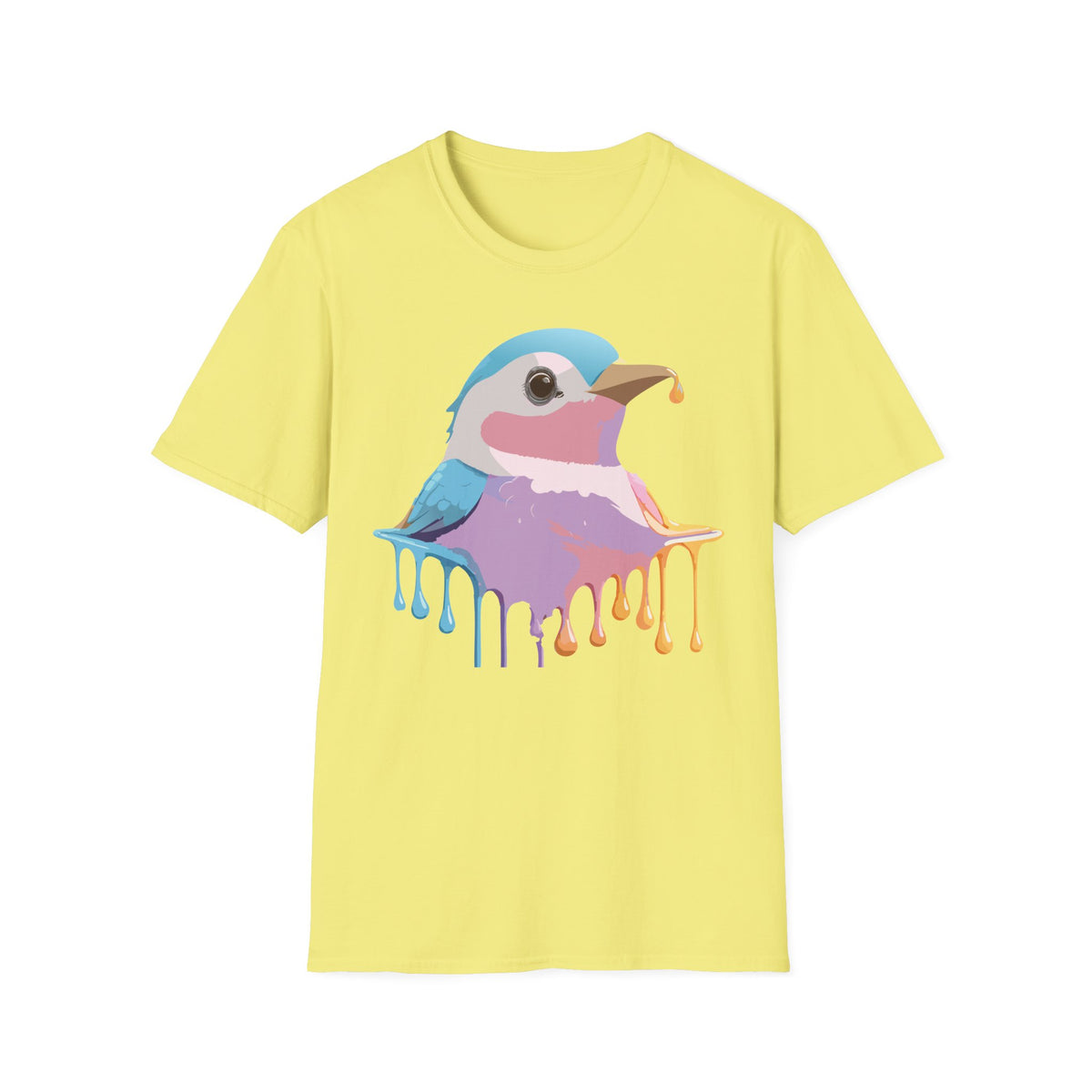 Colorful Dripping Kookaburra T-Shirt | Watercolor Bird Illustration