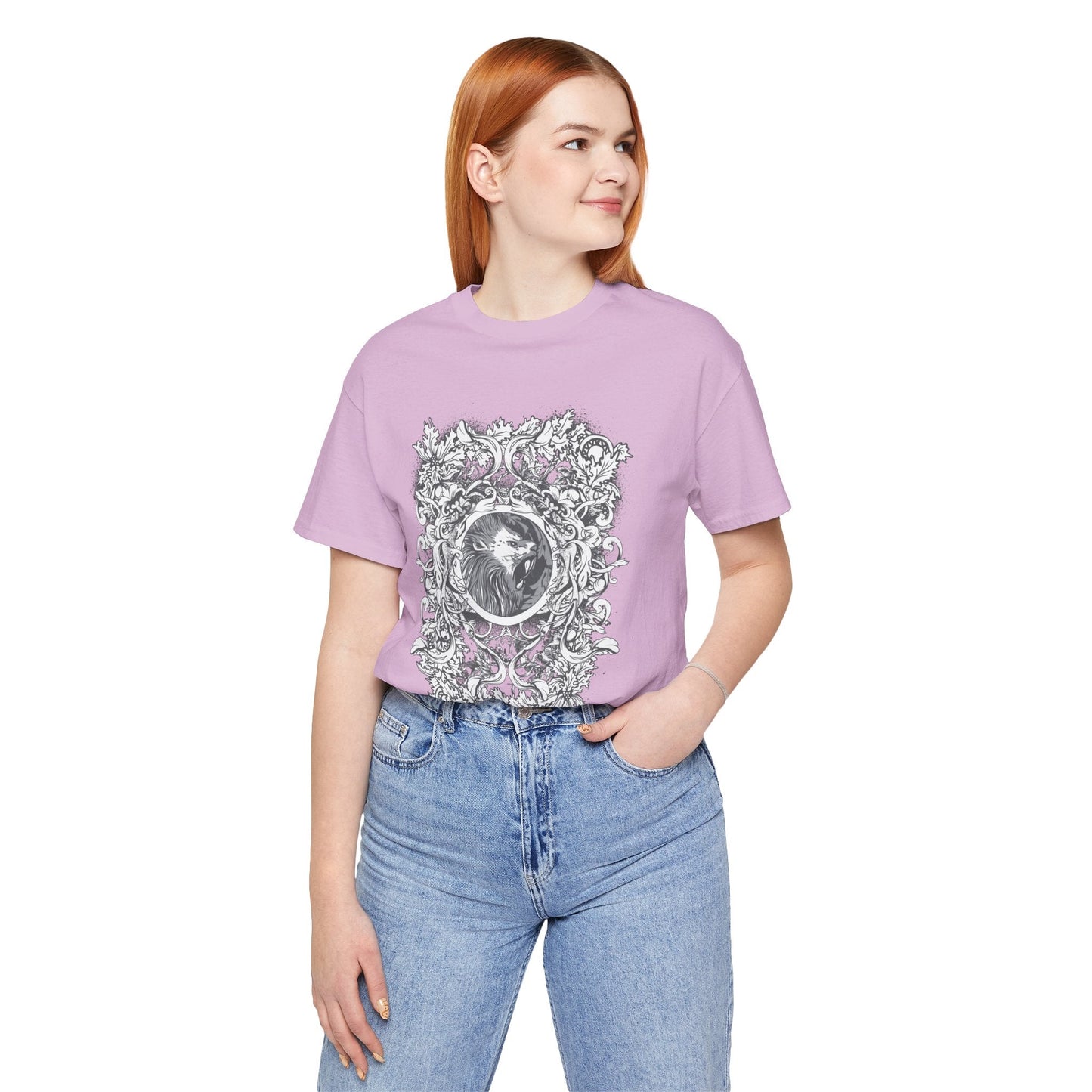Gothic Illustration Graphic Unisex Cotton T-Shirt r18
