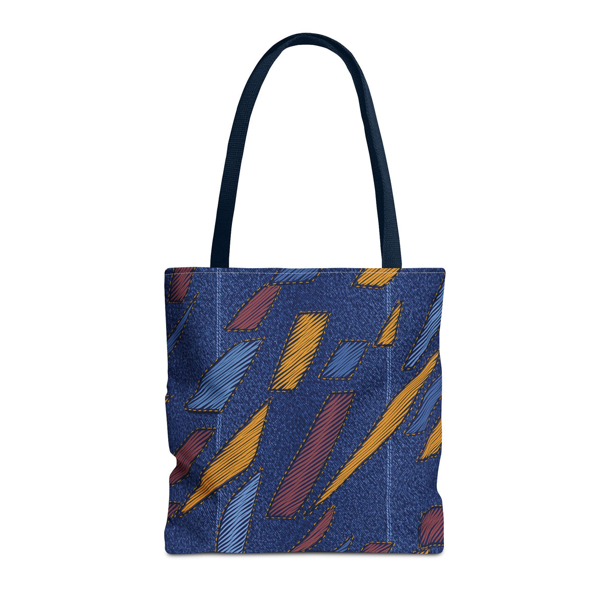 Denim Fabric Imitation Print Unisex Canvas Bag Poly Spun 3 Sizes Tote Bag 149