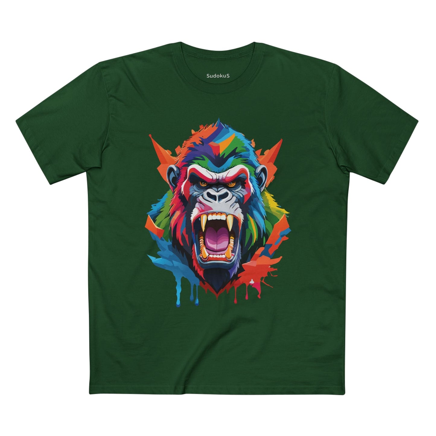 Gorilla Graphic Unisex 100 Cotton Staple Tee with Animal Design Artwork 9