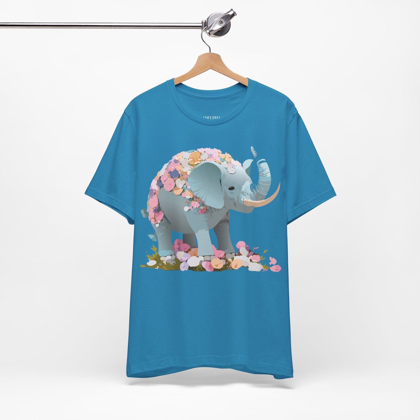 Elephant Graphic T Shirt Unisex Vintage Inspired Art Tee By Adelpha Short Sleeve