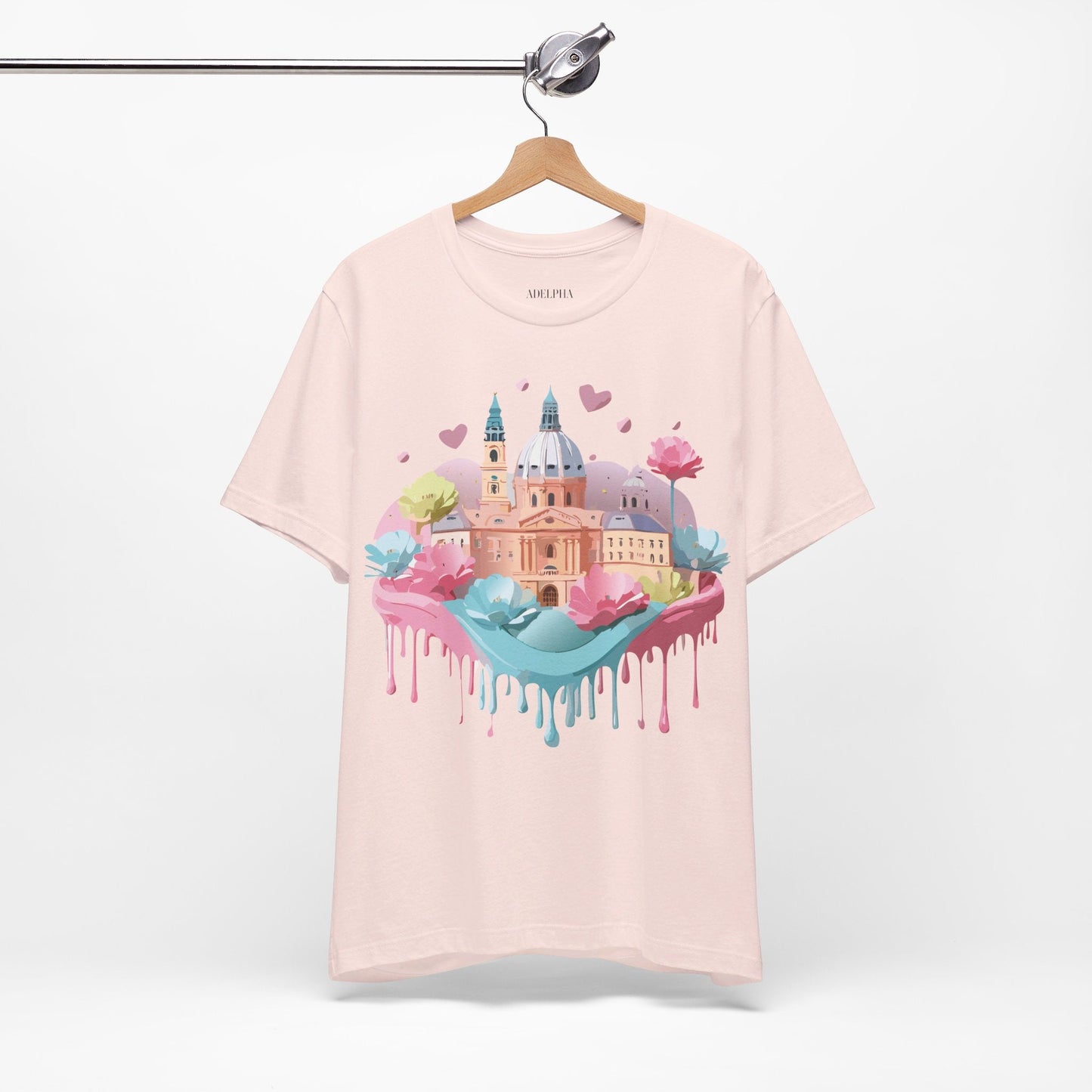 Prague Tourist Shirt Unisex Graphic Tee With Vintage Inspired Artwork By Adelpha