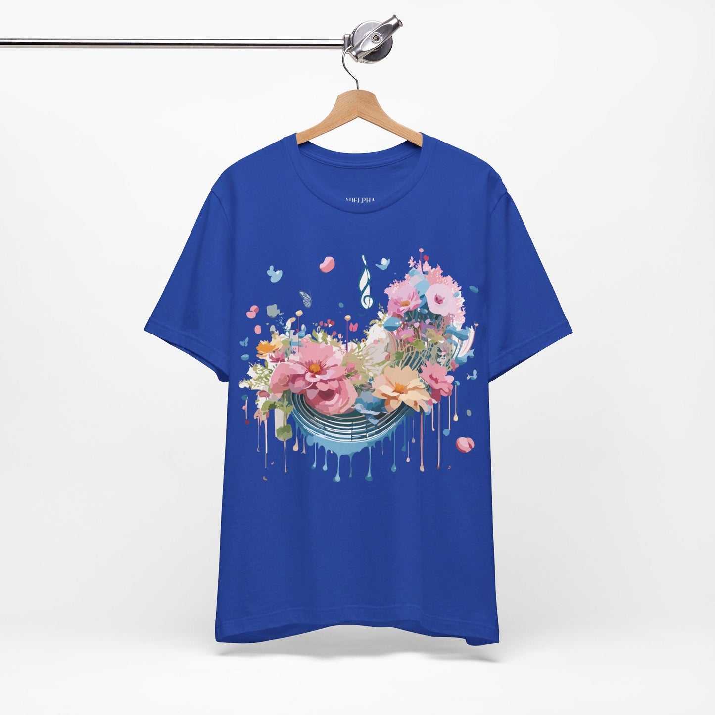 Music Graphic T Shirt Unisex Short Sleeve Jersey Tee Adelpha Vintage Inspired Art